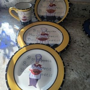 Jennifer Brinley Certified International Dinner Ware service for 4